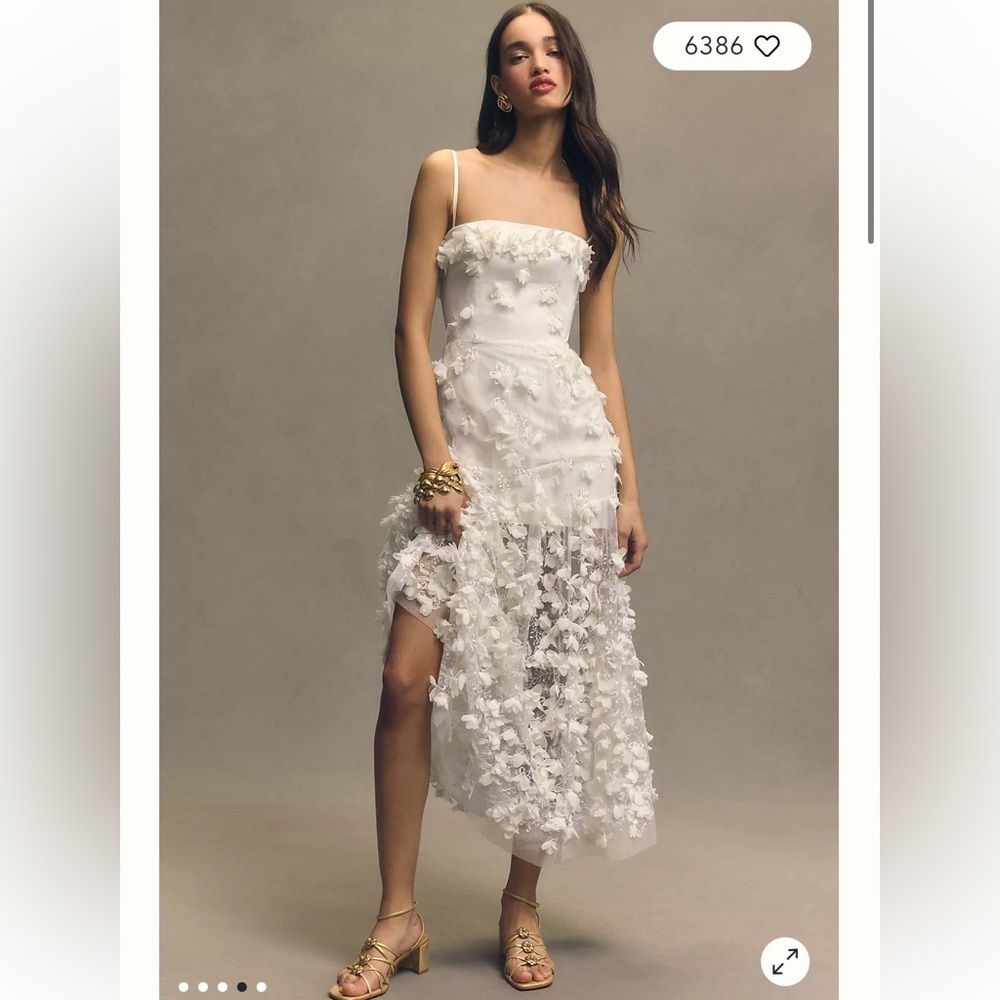 Anthropologie Helsinki Audrey Size  Small  Floral Dress wedding new - Picture 5 of 12